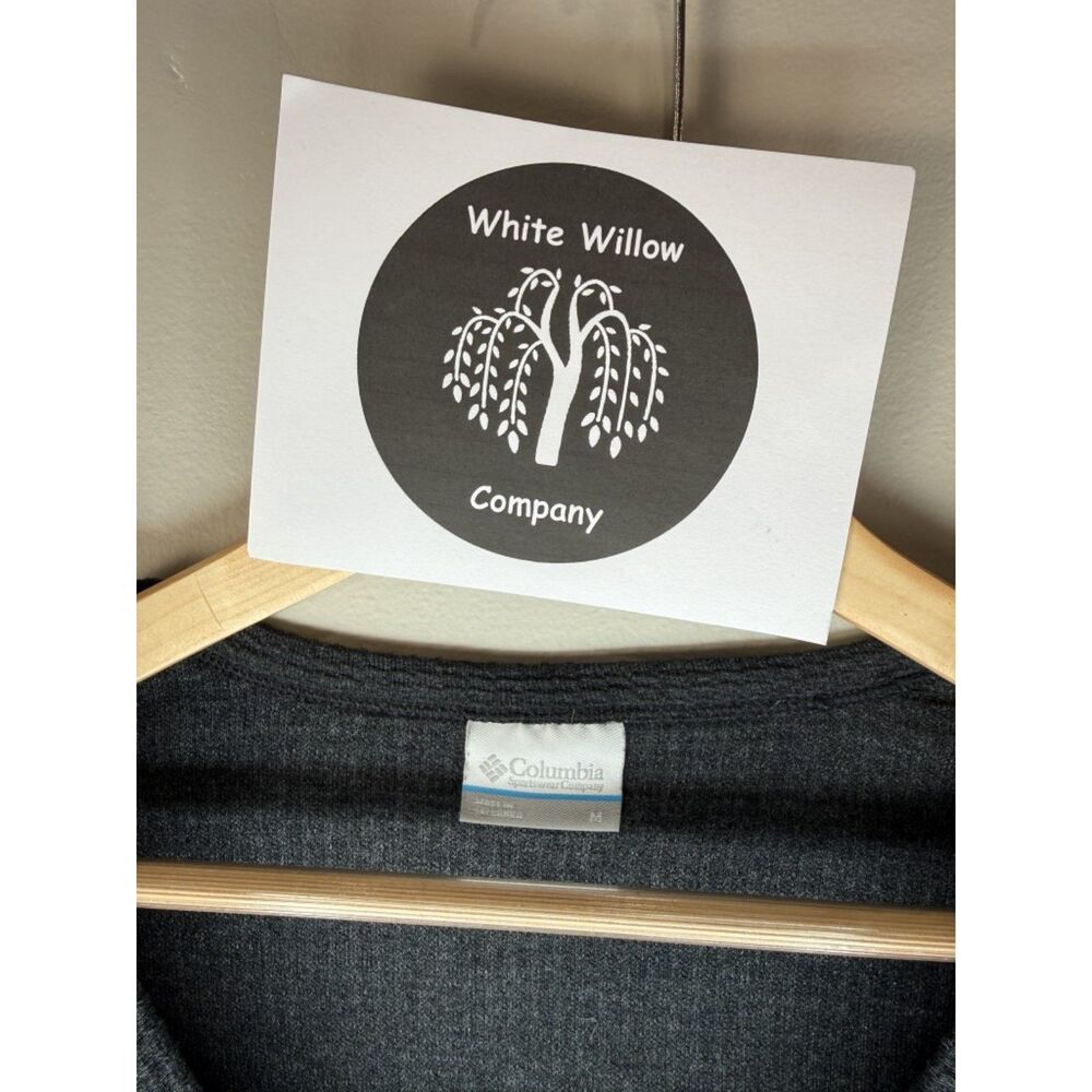 Columbia Women's Dark Gray Thermal V-Neck Long Sleeve Top Size Medium - Picture 4 of 12